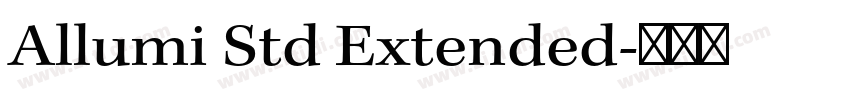 Allumi Std Extended字体转换